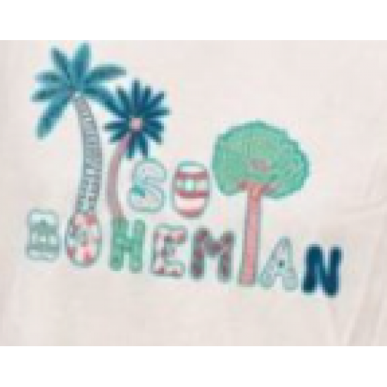 SO BOHEMIAN - Alex t-shirt SB044W Bohemian White (Λευκό)