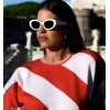 SO BOHEMIAN - Milena Dress Red & White SBKN016RW (Λευκό-Κ΄όκκινο)