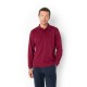 THE BOSTONIANS Men's Regular Fit Cotton Polo Pique Double Stripe Collar PL1151 B154BU Burgundy