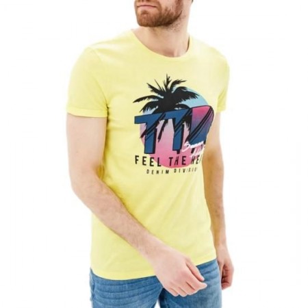Tom Tailor Ανδρικό Τ-shirt με print (Κίτρινη) 100332.XX.21-12915