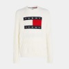 Tommy Jeans Ανδρικό Πλεκτό  Relaxed Fit Badge Sweater Knit Relax DM0DM17762-YBH (Λευκό)