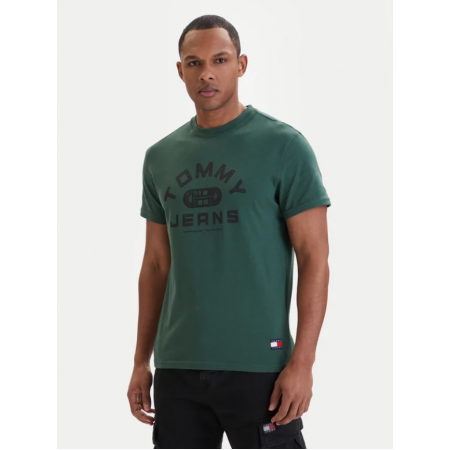 Tommy Jeans  Ανδρικό T-Shirt TJ GYM SS TEE Regular Fit DM0DM22551-MBL(Πράσινο)