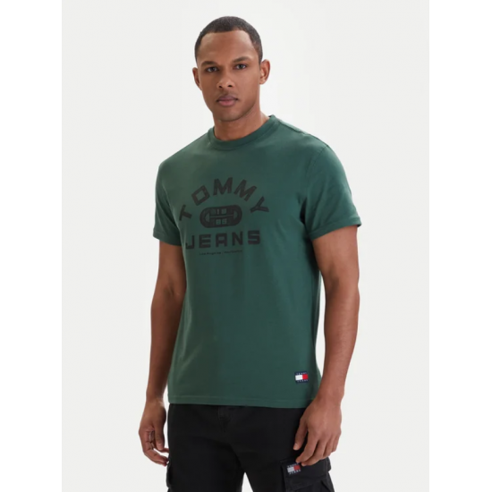 Tommy Jeans  Ανδρικό T-Shirt TJ GYM SS TEE Regular Fit DM0DM22551-MBL(Πράσινο)