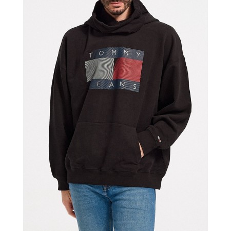 Tommy Jeans Ανδρικό Φούτερ Oversized Logo DM0DM11649-BDS (Μαύρο)