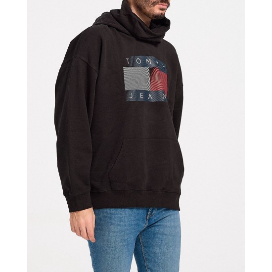 Tommy Jeans Ανδρικό Φούτερ Oversized Logo DM0DM11649-BDS (Μαύρο)