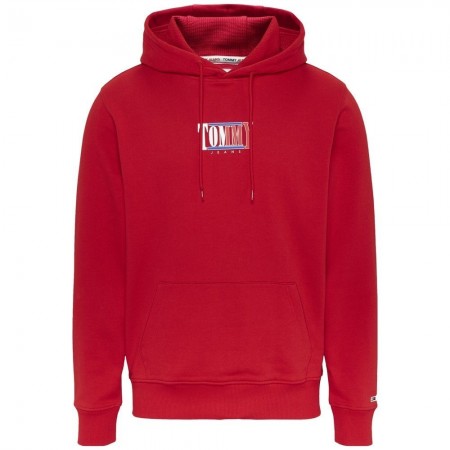 Tommy Jeans Ανδρικό Φούτερ Essential Graphic Hoodie (Κόκκινο)