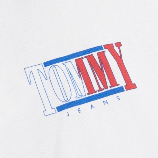 Tommy Jeans Ανδρικό Φούτερ Essential Graphic Hoodie (Λευκό)