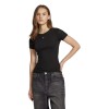 TOMMY JEANS Γυναικείο T-shirt Slim Fit Pointelle Tee DW0DW19493-BDS (Μαύρο) TOMMY JEANS Γυναικείο T-shirt Slim Fit Pointelle Tee DW0DW19493-BDS (Μαύρο)