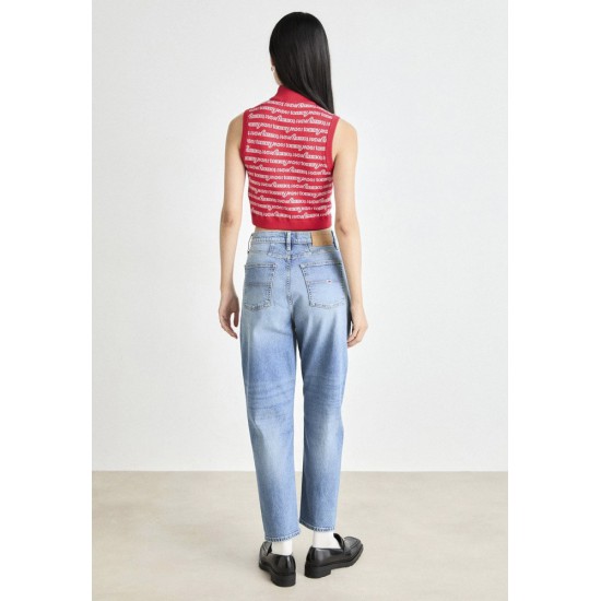 TOMMY JEANS Γυναικείο Ψηλόμεσο Jean Mom Fit Ultra High Tapered DW0DW19768-1AB (Denim Blue)