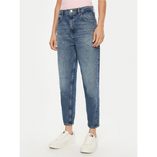 TOMMY JEANS Γυναικείο Jean Mom Fit Ultra High Tapered DW0DW20216-1A5 (Denim Blue)