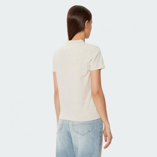TOMMY JEANS Γυναικείο T-Shirt Badge Regular Fit Tee DW0DW20153-AE3 (Μπεζ)