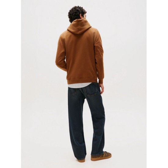 Tommy Jeans Ανδρικό Φούτερ Linear Logo Hoodie Regular Fit DM0DM20746-GVP (Pecan Nut Multi)