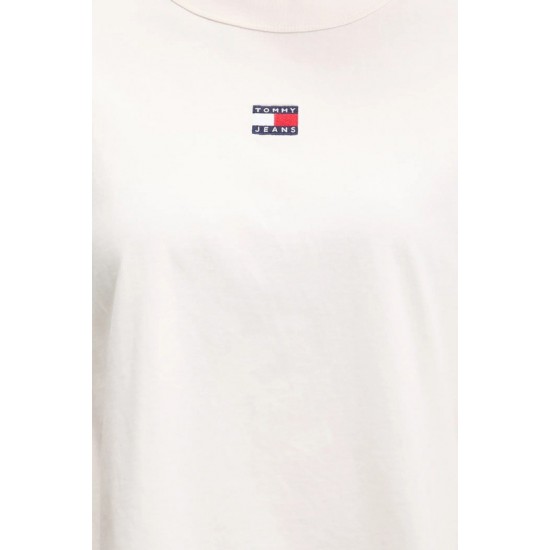 Tommy Jeans  Γυναικείο Βαμβακερό T-Shirt BADGE TEE DW0DW22202-YBL(Λευκό)