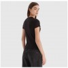 Tommy Jeans Γυναικείο Βαμβακερό T-Shirt Linear Tee Regular Fit DW0DW21550-BDS Black(Μαύρο)