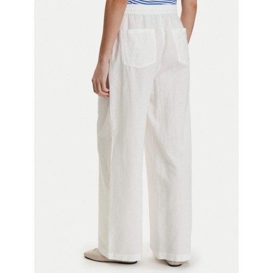 Tommy Jeans Γυναικείο Παντελόνι Λινό  TJW ESSENTIAL LINEN PANTS DW0DW22285-YBL(Λευκό)