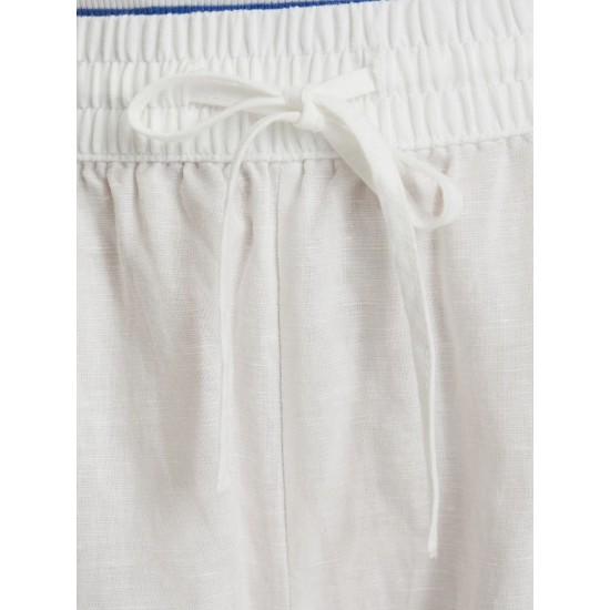 Tommy Jeans Γυναικείο Παντελόνι Λινό  TJW ESSENTIAL LINEN PANTS DW0DW22285-YBL(Λευκό)