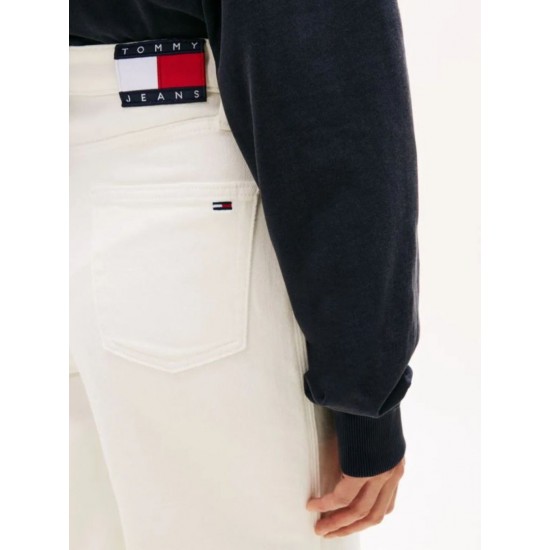 Tommy Jeans  Γυναικείο Jean Παντελόνι CLAIRE HR WD DW0DW22648-1D0(Λευκό)