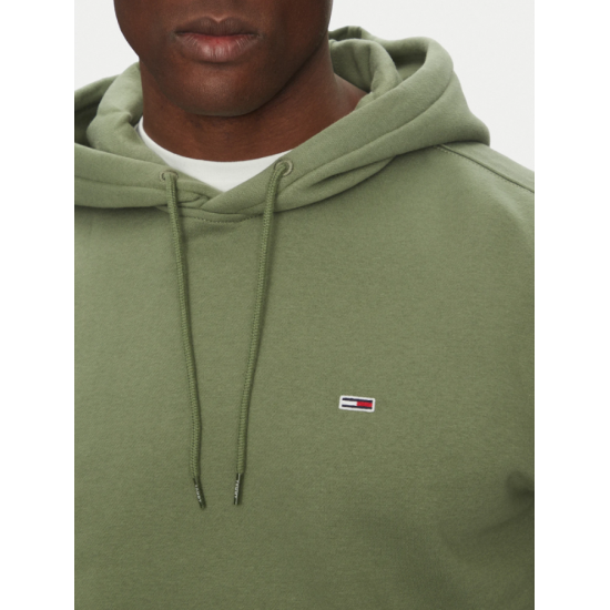 Tommy Jeans Ανδρικό Φούτερ Flag Logo Hoodie Regular Fit DM0DM20742-M1L (Utility Sage)