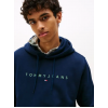 Tommy Jeans Ανδρικό Φούτερ Linear Logo Hoodie Regular Fit DM0DM20746-0GY (Dark Night Navy)