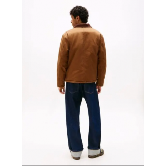 Tommy Jeans Ανδρικό Μπουφάν Twill Chore Jacket Regular Fit DM0DM22047-GVP Pecan Nut(Καφέ)