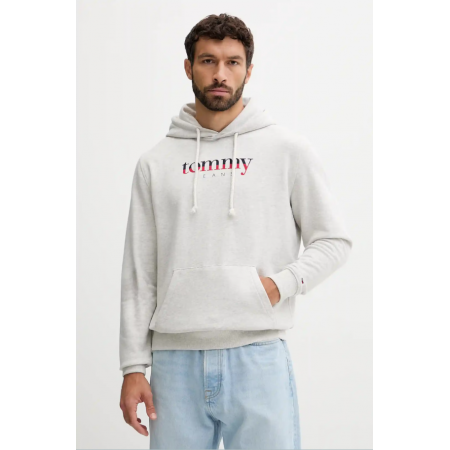 Tommy Jeans Ανδρικό Βαμβακερό Φούτερ Regular Fit DNA Hoodie DM0DM22113-P09 (Light Grey)
