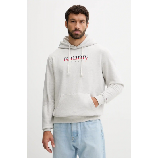 Tommy Jeans Ανδρικό Βαμβακερό Φούτερ Regular Fit DNA Hoodie DM0DM22113-P09 (Light Grey)