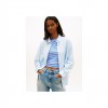 Tommy Jeans  Γυναικείο Λινό Πουκάμισο Relaxed Fit DW0DW22209-0A6(Γαλάζιο)