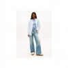 Tommy Jeans  Γυναικείο Λινό Πουκάμισο Relaxed Fit DW0DW22209-0A6(Γαλάζιο)