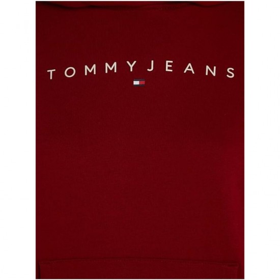 Tommy Jeans Γυναικείο Φούτερ Linear Hoodie Regular Fit DW0DW17324 - VLP Deep Rouge (Μπορντό)