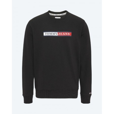 Tommy Jeans Ανδρικό Φούτερ Crewneck Essential (Μαύρο)