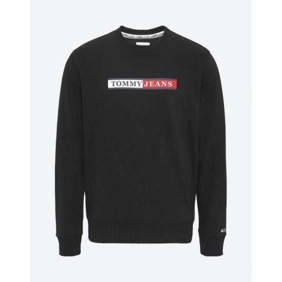 Tommy Jeans Ανδρικό Φούτερ Crewneck Essential (Μαύρο)