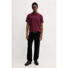 TOMMY JEANS Ανδρικό Βαμβακερό Regular Fit T-shirt Linear Logo Tee DM0DM20744-0KP (Μπορντό)
