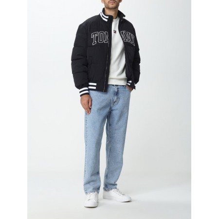 Tommy Jeans Ανδρικό Μπουφάν Φουσκωτό New Varsity Puffer Winter Jacket DM0DM17479-BDS (Μαύρο)