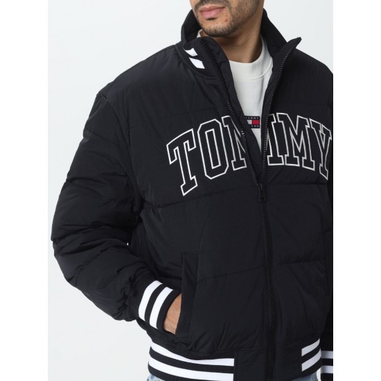 Tommy Jeans Ανδρικό Μπουφάν Φουσκωτό New Varsity Puffer Winter Jacket DM0DM17479-BDS (Μαύρο)