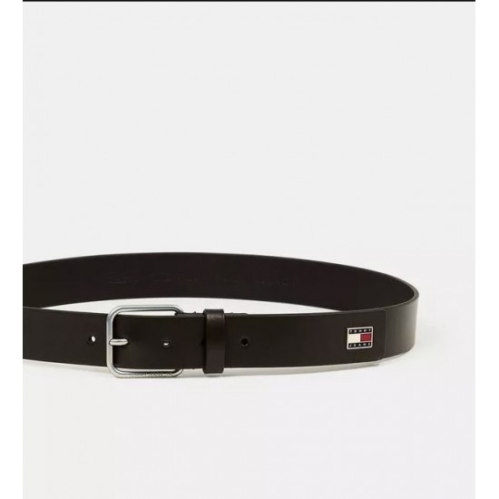 Tommy Jeans Ανδρική Δερμάτινη Ζώνη TJM Leather Scanton Belt W3.5 AM0AM11673-0HD (Καφέ)