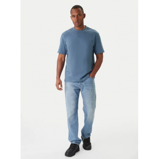HUGO Ανδρικό Βαμβακερό T-Shirt Dapolino Relaxed Fit 50488330 496 (Open Blue)