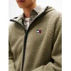 TOMMY JEANS Ανδρική Ζακέτα Μπουφάν Regular Fit Teddy Zip DM0DM19224-M1L (Πράσινο)