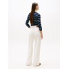 Tommy Jeans Γυναικείο Παντελόνι Κοτλέ Clair High Wide Cord DW0DW21700-YBH Ancient White(Κρεμ)