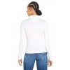 Tommy Jeans Γυναικείο Βαμβακερό Ζιβάγκο Slim Fit Badge Turtleneck DW0DW16495-ΥΒΗ (Λευκό)