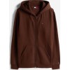 Tommy Jeans Ανδρική Ζακέτα Φούτερ Regular Zip Fleece Hoodie DM0DM020743-GS7 (Καφέ)