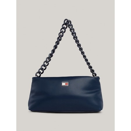 Tommy Jeans Γυναικεία Τσάντα Ώμου City-Wide Shoulder Bag 28 x 9.5 x 14 εκ AW0AW15937-C1G (Μπλε)