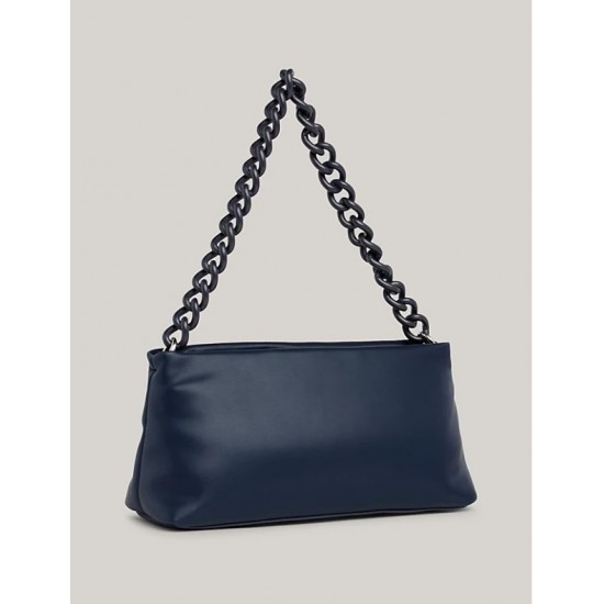 Tommy Jeans Γυναικεία Τσάντα Ώμου City-Wide Shoulder Bag 28 x 9.5 x 14 εκ AW0AW15937-C1G (Μπλε)