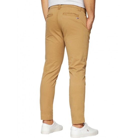 Tommy Jeans Ανδρικό Παντελόνι Scanton Chino DM0DM09595-RBL (Μπεζ Σκούρο)