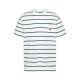 Tommy Jeans Ανδρικό Βαμβακερό T-shirt Regular Fit Stripe Tee DM0DM18659-YBR (Λευκό)