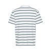 Tommy Jeans Ανδρικό Βαμβακερό T-shirt Regular Fit Stripe Tee DM0DM18659-YBR (Λευκό)