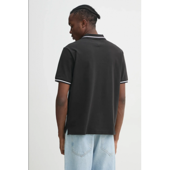 Tommy Jeans Ανδρικό Βαμβακερό Tipped Polo Regular Fit DM0DM20745-PT2 (Μαύρο)