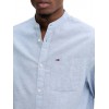 TOMMY JEANS Ανδρικό Πουκάμισο Λινό Μάο Regular Fit Linen Mao Shirt DM0DM20876-DY6 (Μπλε Ραφ) TOMMY JEANS Ανδρικό Πουκάμισο Λινό Μάο Regular Fit Linen Mao Shirt DM0DM20876-DY6 (Μπλε Ραφ)