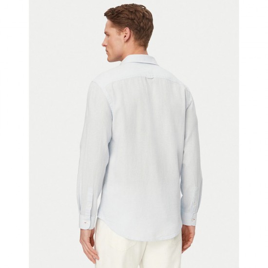 Tommy Jeans  Ανδρικό Λινό Πουκάμισο LINEN BLEND Regular Fit DM0DM22761-C3Q(Sweet Blue)