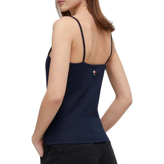 Tommy Jeans Γυναικείο Μπλούζα με Τιράντες Regular Fit Classic Top DW0DW17364-C1G (Μπλε)