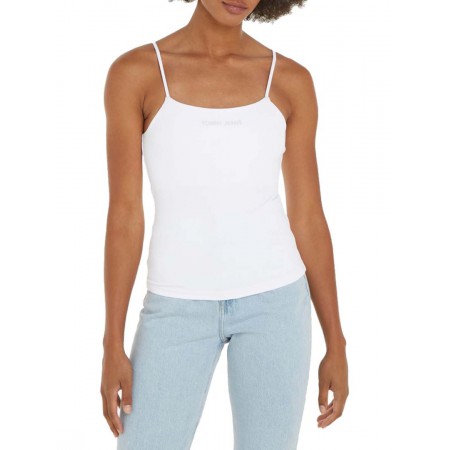 Tommy Jeans Γυναικείο Μπλούζα με Τιράντες Regular Fit Classic Top DW0DW17364-YBR (Λευκό) Tommy Jeans Γυναικείο Μπλούζα με Τιράντες Regular Fit Classic Top DW0DW17364-YBR (Λευκό)